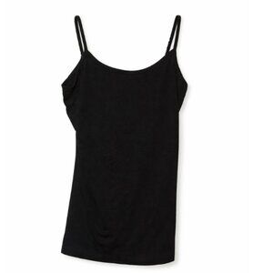 🦜 Mac & Jac Black Adjustable Strap Tank Top – Women’s Basic Layering Cami - M